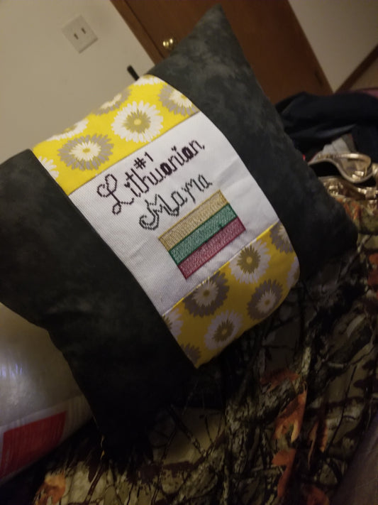 Personalized Cross Stitch Pillow